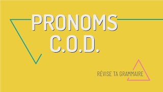 Révise ta grammaire  les pronoms COD le la les [upl. by Stesha646]