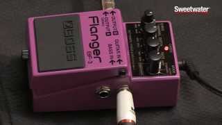 BOSS BF3 Flanger Pedal Review by Sweetwater [upl. by Arriaet534]