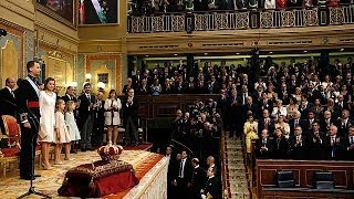 Felipe VI sworn in as king of Spain  official ceremony [upl. by Aninaig7]