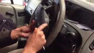 Vauxhall Vivaro steering wheel airbag removal [upl. by Gilbart]