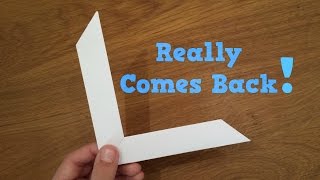 How To Make a Paper Boomerang  Origami [upl. by Ettebab]