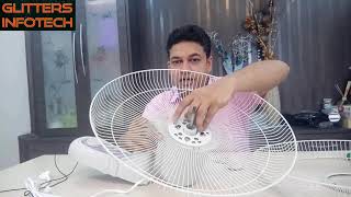 Crompton High Flo Wave Wall Mounted Fan  400Mm Installation Unboxing [upl. by Eirrem894]