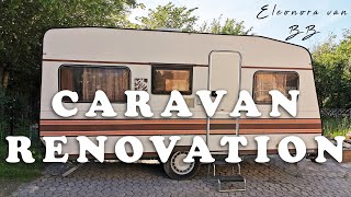 RENOVATING A VINTAGE CARAVAN  vlog [upl. by Eniamerej273]