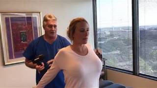 Houston Chiropractor Dr Gregory Johnson Adjusts Houstonian Woman Suffering From Lower Back Pain [upl. by Rhine994]