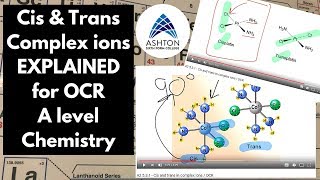 Cis and trans in complex ions  OCR [upl. by Mellar]