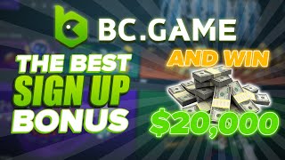 BC GAME  The Best Sign Up Bonus [upl. by Odlanir632]