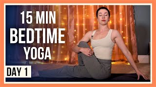 15 min Evening Yoga – Day 1 YOGA FOR FLEXIBILITY AND RELAXATION [upl. by Cavuoto230]