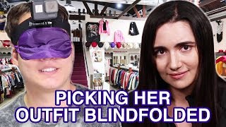 I Picked My Girlfriends Outfit Blindfolded [upl. by Eissed]