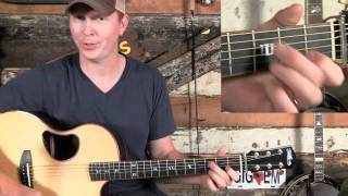 How to Play Basic Bluegrass Guitar Rhythm Part 1 [upl. by Ulani]