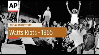 Watts Riots  1965  Today in History  11 Aug 16 [upl. by Ahselrak]