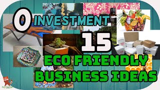 15 INNOVATIVE SUSTAINABLE amp ECO FRIENDLY BUSINESS IDEAS [upl. by Navonoj]