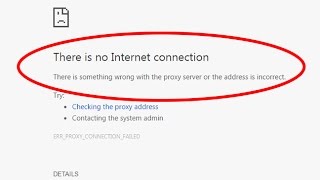 How To Fix There is no internet connectionERRPROXYCONNECTIONFAILED in Google chrome [upl. by Marcin]