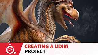 Creating a UV Tile UDIMs Substance Painter Project  Adobe Substance 3D [upl. by Atsyrt]