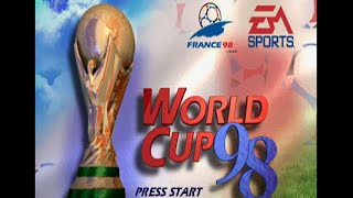 World Cup 98 PS1  Longplay [upl. by Norb435]