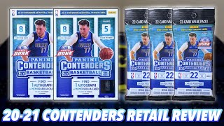 202021 Panini Contenders Basketball Retail Blaster Box amp Value Fat Pack BreakReview [upl. by Gmur]