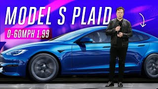 Watch Elon Musk deliver the Tesla Model S Plaid [upl. by Oleta]