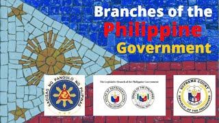 Three Branches of the Philippine Government  Executive  Legislative  Judiciary [upl. by Avlasor]