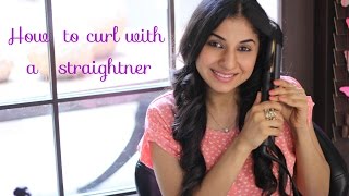 How to curl your hair with a straightener [upl. by Ger449]