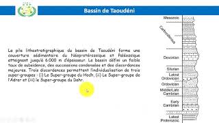 Géologie de la Mauritanie Le bassin de Taoudéni [upl. by Ynattib]