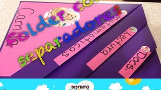 Como hacer folder con separaciones [upl. by Nwadahs525]