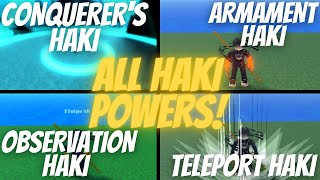 HOW TO GET ALL HAKI POWERS  King Legacy [upl. by Lj417]