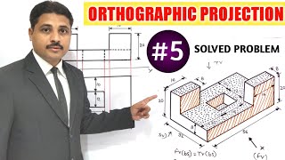 ORTHOGRAPHIC PROJECTION IN ENGINEERING DRAWING IN HINDI Part5 TIKLESACADEMYOFMATHS [upl. by Divine]