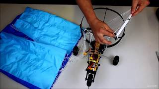 HKing High Performance Paramotor UNBOXING and ASSEMBLY Spektrum setup from Hobbyking [upl. by Namreg]