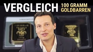 Gold kaufen  Heraeus 100 g Goldbarren im Vergleich GOLD [upl. by Beaufert]