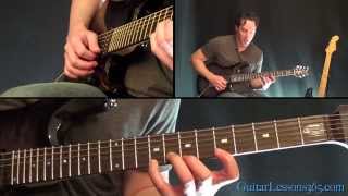 Metallica  One Guitar Lesson Pt4  Main Solo amp Harmony Solo [upl. by Weatherley]