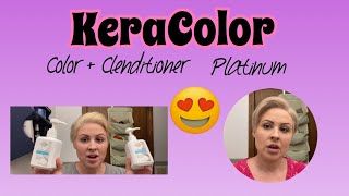 Keracolor Platinum Color Clenditioner Review On Bleached Blonde Hair [upl. by Romelda]