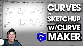 CREATING CURVES IN SKETCHUP with Curve Maker [upl. by Atonsah]