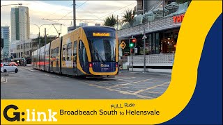 FULL GLink Gold Coast Light Rail Broadbeach South to Helensvale [upl. by Rogerg]