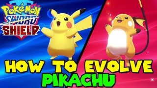 How to evolve PIKACHU to RAICHU in Pokemon Sword amp Shield [upl. by Ecirrehs284]