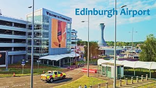 EDINBURGH AIRPORT Walking Tour [upl. by Hcelemile]