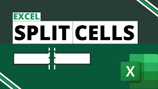 Split Cells in Excel [upl. by Adnahcal349]