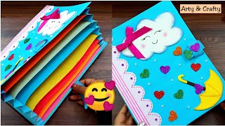 How to make File Folder How to make Handmade Folder  Folder File Decoration idea  Book Decoration [upl. by Dahlstrom]