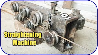 Metal Straightening Machine  How To Straighten Metal Round Wire [upl. by Tnert265]