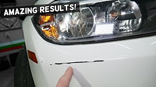 HOW TO FIX SCRATCH ON CAR BUMPER Like a Pro [upl. by Edaw]