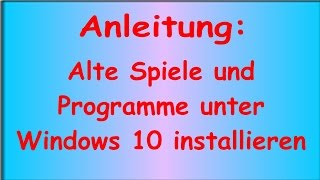 Anleitung Alte Spiele unter Windows 10 installieren am Beispiel ZEUS Herrscher des Olymp [upl. by Aneelehs]