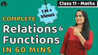 Relations Functions  Class 11 Maths Chapter 2  Complete Chapter in ONE video [upl. by Waylon]