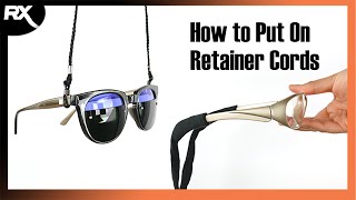 How to Use Safety Glasses Retainer CordLanyard [upl. by Darian324]