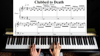 Clubbed To Death  Matrix Theme Piano Tutorial  With Sheet Music [upl. by Seldon521]