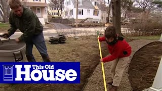 How to Build a Flagstone Walkway  This Old House [upl. by Agan]