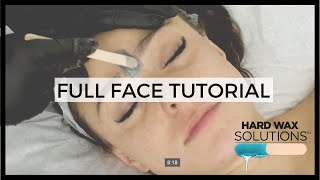 Full Face Wax Tutorial [upl. by Esiom]