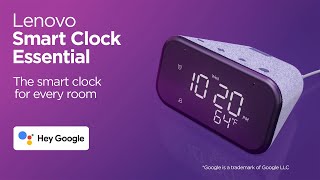 Lenovo Smart Clock Essential 360 – The smart clock for every room [upl. by Ainirtac49]