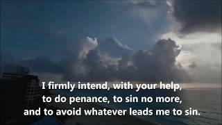 Catholic Prayers Act of Contrition Subtitled [upl. by Noskcaj]