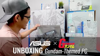 VLOG UNBOXING  Asus X GundamThemed PC  Motherboard Cooling Case GPU amp PSU Ph [upl. by Legyn74]