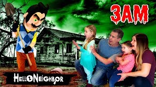 HELLO NEIGHBOR in Real Life at 3AM Hello Neighbor in the Dark OMG So Creepy Part 3 [upl. by Annoel]