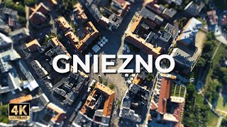 Gniezno z drona  LECE W MIASTO™ 4k [upl. by Wilkens327]