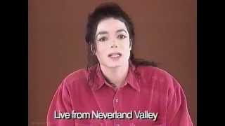 Michael Jackson Statement Live From Neverland 1993 [upl. by Adyht793]